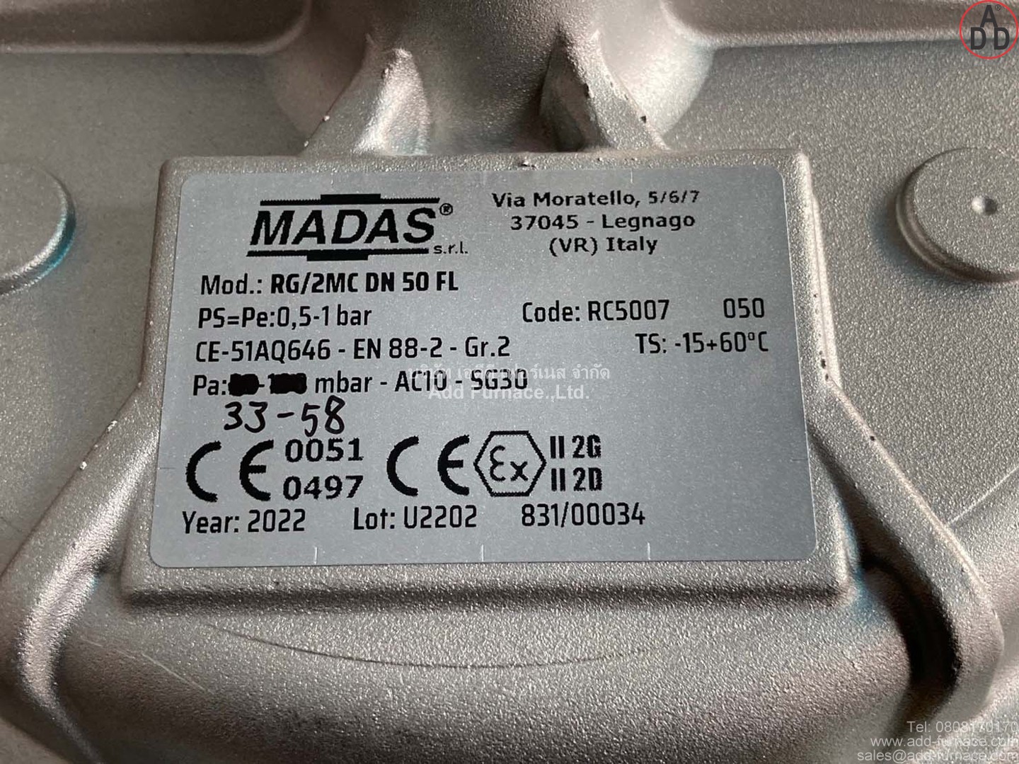 Madas Mod.:RG/2MC DN50 FL (12)